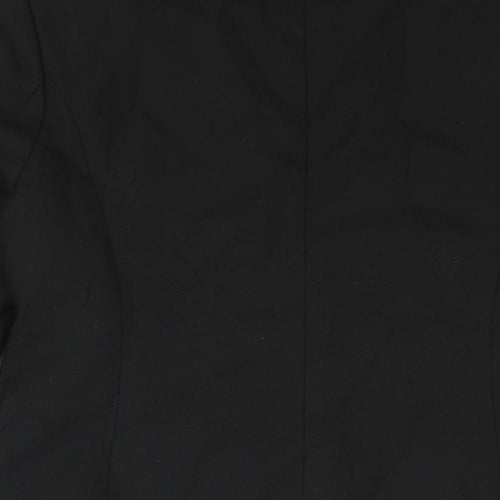 Pose Womens Black Polyester Jacket Suit Jacket Size L