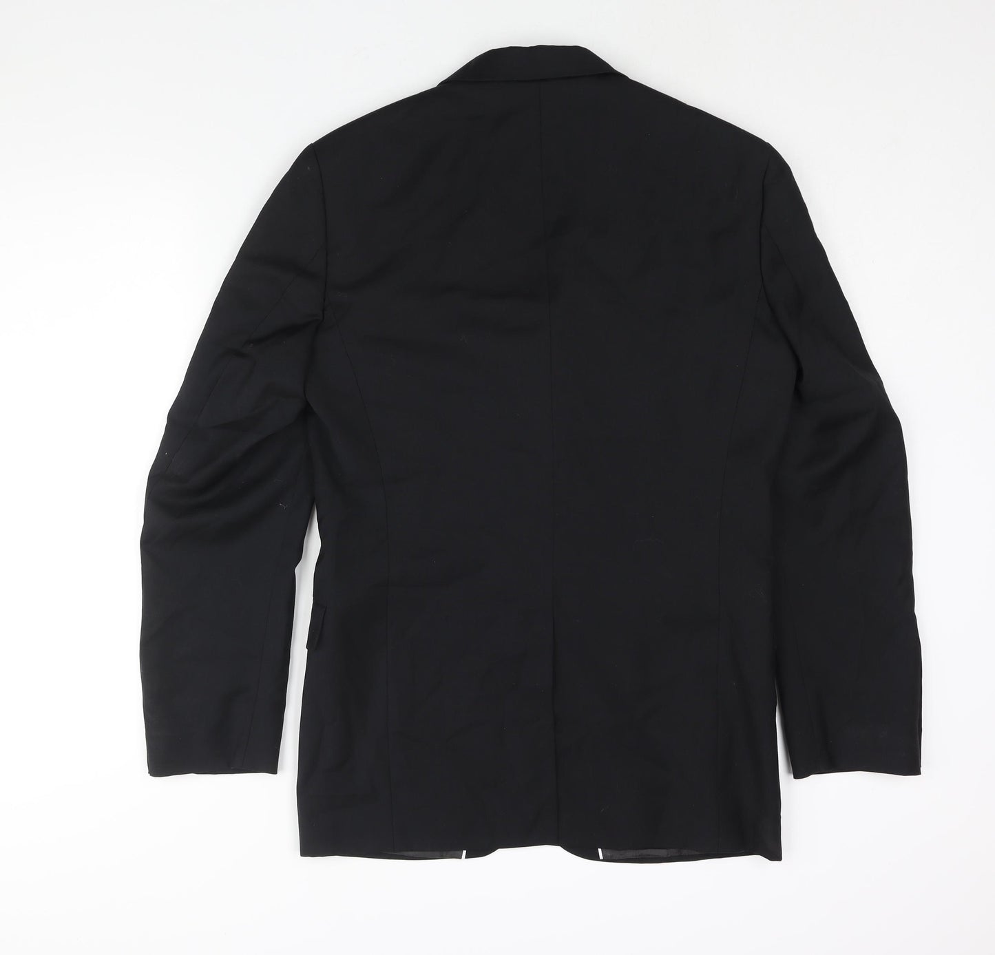 Mexx Mens Black Wool Jacket Suit Jacket Size 38 Regular