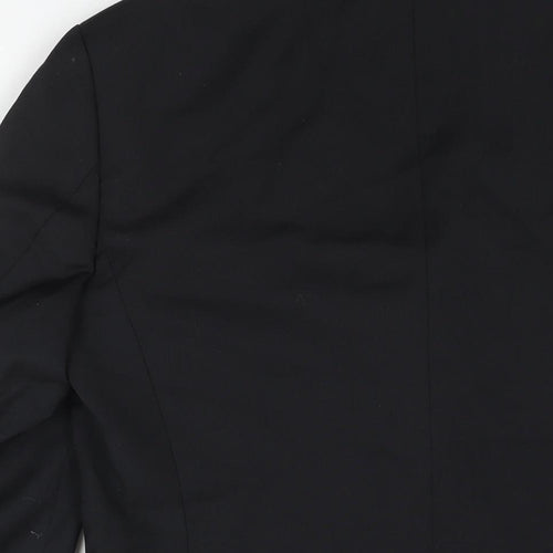 Mexx Mens Black Wool Jacket Suit Jacket Size 38 Regular