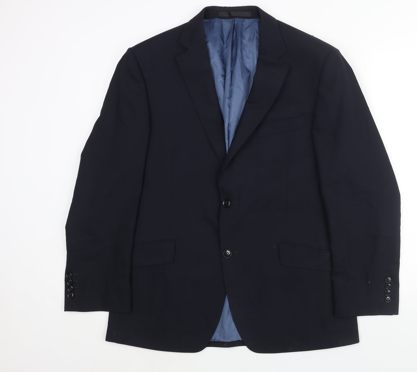 Marks and Spencer Mens Blue Wool Jacket Suit Jacket Size 40 Regular