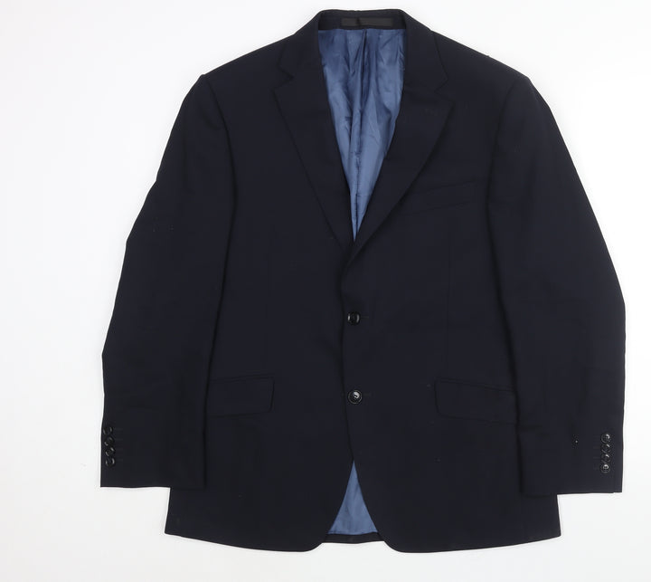 Marks and Spencer Mens Blue Wool Jacket Suit Jacket Size 40 Regular