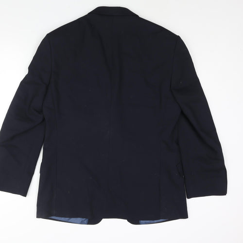Marks and Spencer Mens Blue Wool Jacket Suit Jacket Size 40 Regular
