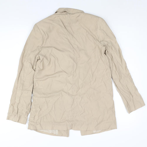 H&M Womens Brown Jacket Blazer Size 8 Button