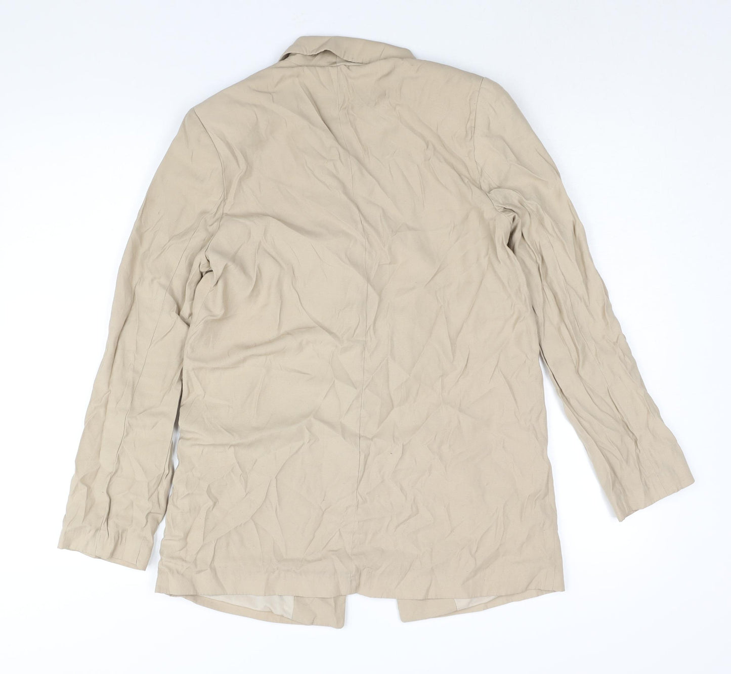H&M Womens Brown Jacket Blazer Size 8 Button