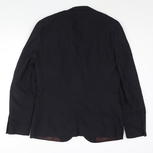 NEXT Mens Blue Polyester Jacket Suit Jacket Size 42 Regular