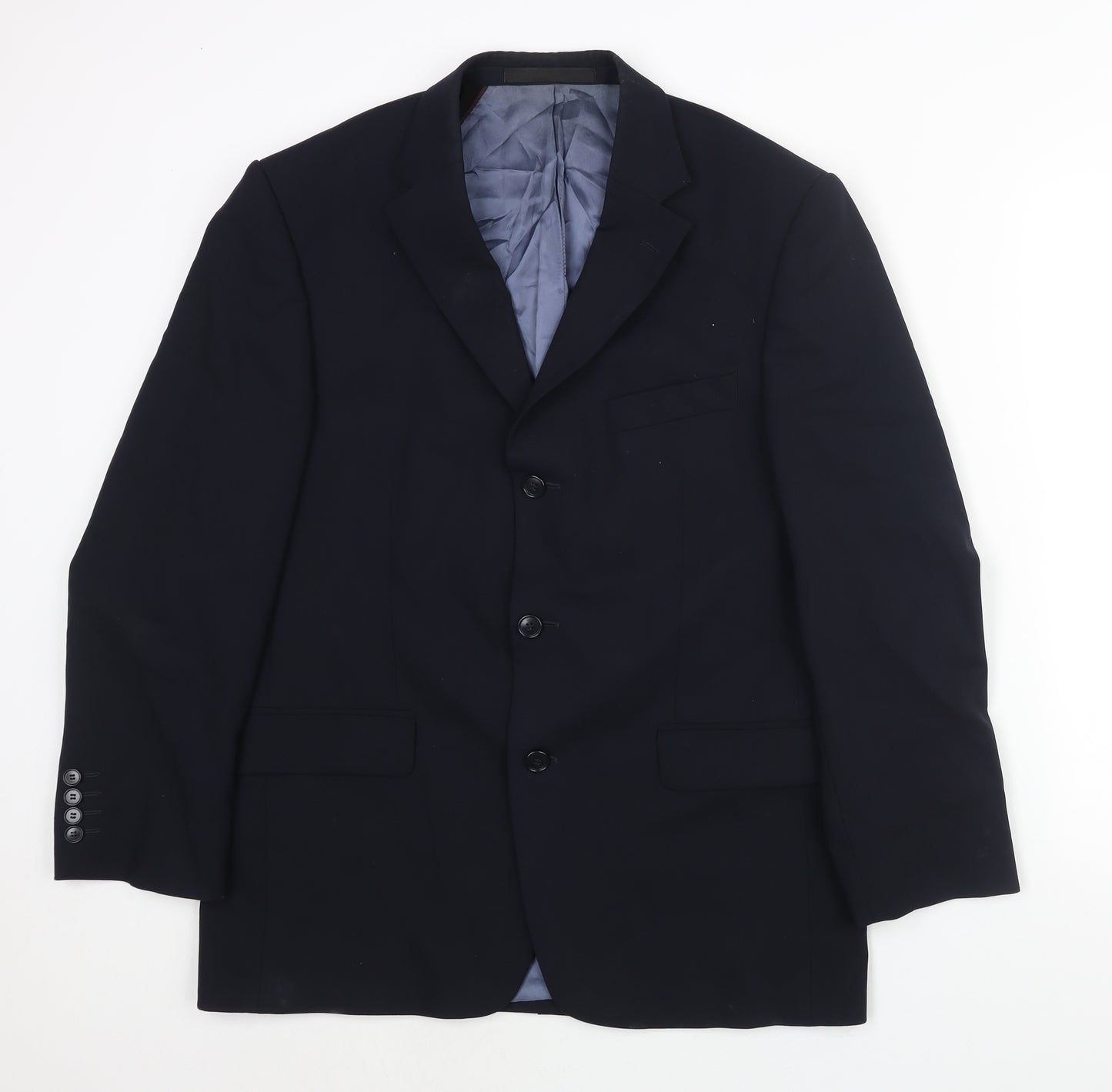 Marks and Spencer Mens Blue Wool Jacket Suit Jacket Size 40 Regular