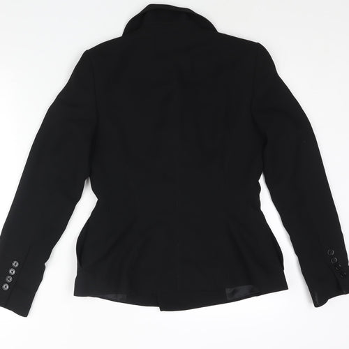 Zara Womens Black Jacket Blazer Size S Button