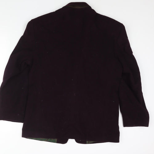 Nico Mens Purple Jacket Blazer Size 40 Button - Vintage