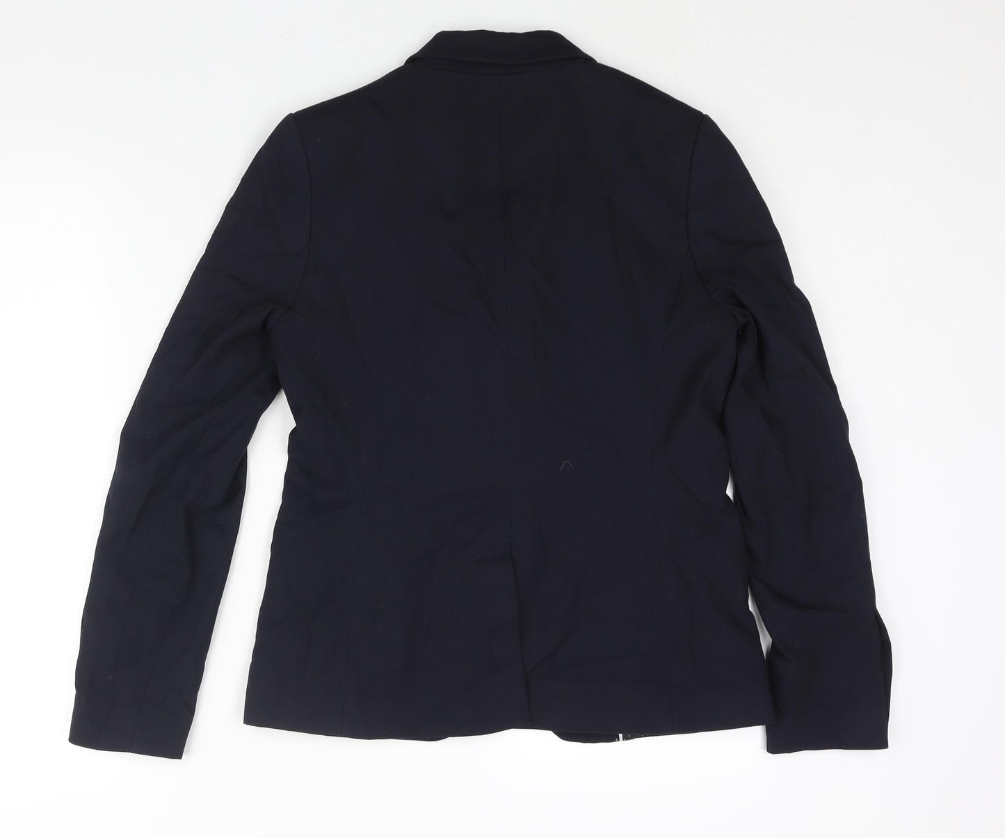 NEXT Womens Blue Polyester Jacket Suit Jacket Size 10