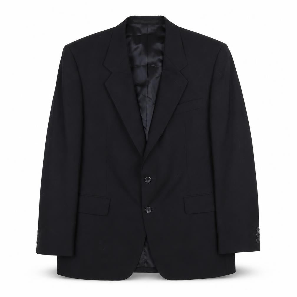 Varteks Mens Black Polyester Jacket Suit Jacket Size 42 Regular