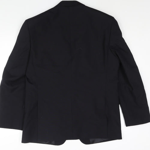 Varteks Mens Black Polyester Jacket Suit Jacket Size 42 Regular