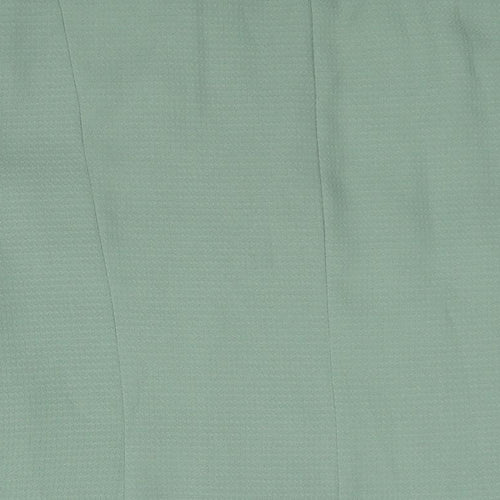 Fashion Extra Womens Green Jacket Size 20 Button - Pleated Embroidered
