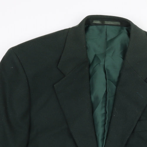 Burton Mens Green Wool Jacket Suit Jacket Size 40 Regular