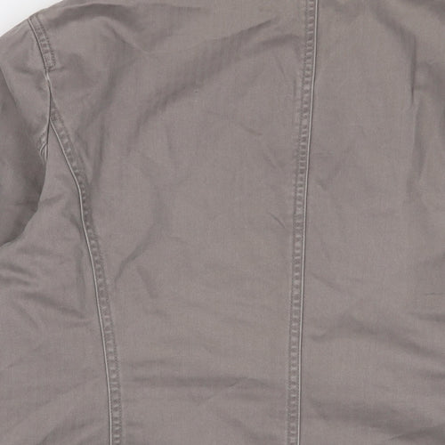 Casual Club Womens Brown Jacket Size 14 Button