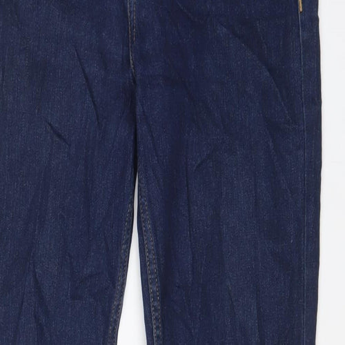 H&M Womens Blue Cotton Skinny Jeans Size 28 L29 in Regular Zip