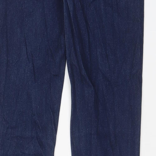 H&M Womens Blue Cotton Skinny Jeans Size 28 L29 in Regular Zip