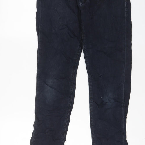 Uniqlo Womens Black Cotton Skinny Jeans Size 28 in L26 in Regular Zip