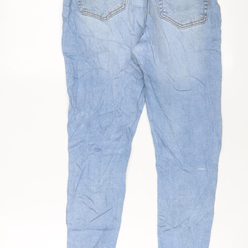 Denim & Co. Womens Blue Cotton Skinny Jeans Size 12 L26 in Regular Zip