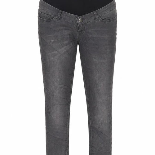 Blooming Marvellous Womens Grey Cotton Skinny Jeans Size 10 L29 in Regular Button