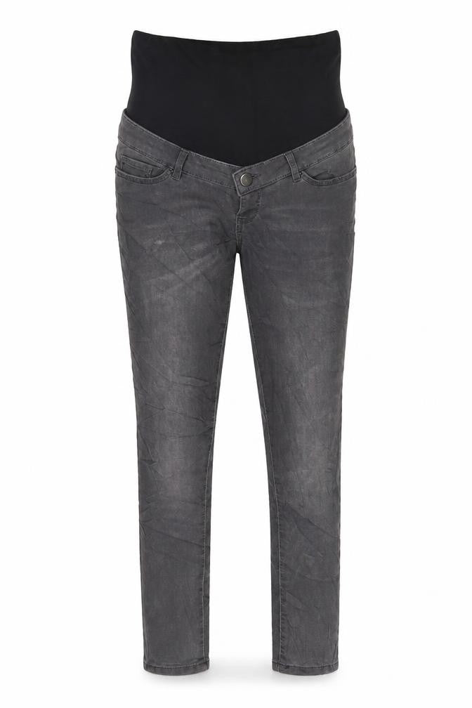 Blooming Marvellous Womens Grey Cotton Skinny Jeans Size 10 L29 in Regular Button