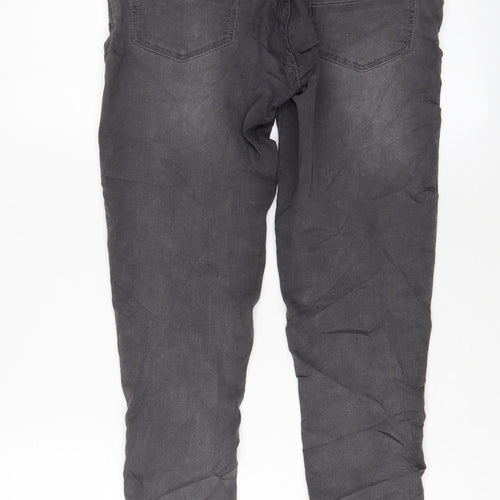 Blooming Marvellous Womens Grey Cotton Skinny Jeans Size 10 L29 in Regular Button
