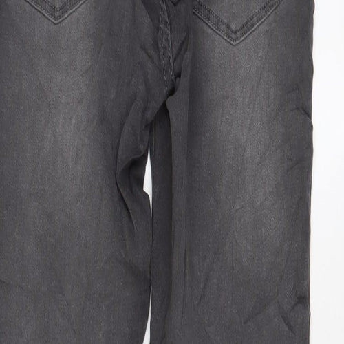 Blooming Marvellous Womens Grey Cotton Skinny Jeans Size 10 L29 in Regular Button