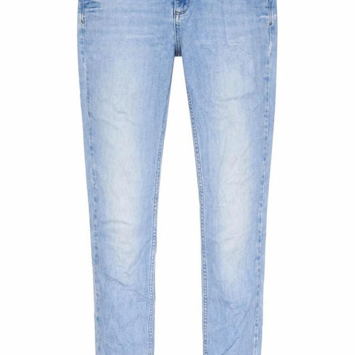 Topshop Womens Blue Cotton Skinny Jeans Size 28 in L30 in Regular Zip
