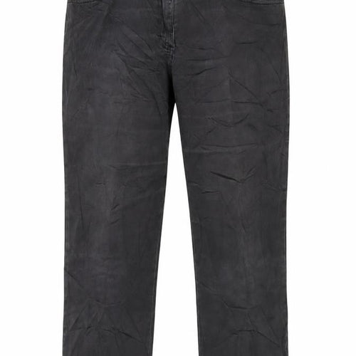 Cappuccini Mens Grey Cotton Straight Jeans Size 32 in L29 in Regular Zip