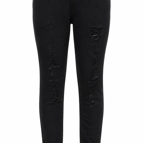 The Rockin Rev Womens Black Cotton Skinny Jeans Size 14 L29 in Regular Zip