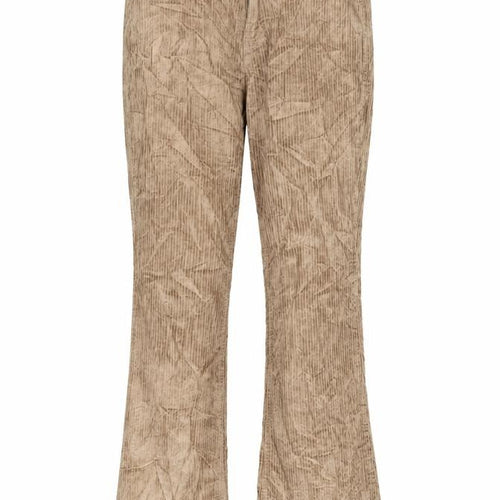Stradivarius Womens Beige Cotton Trousers Size 10 L32 in Regular Zip
