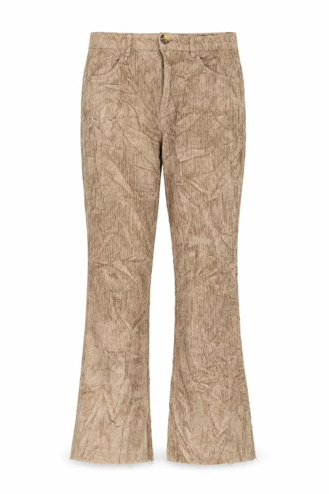 Stradivarius Womens Beige Cotton Trousers Size 10 L32 in Regular Zip