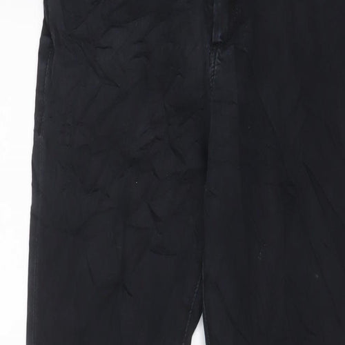 Topshop Womens Black Cotton Skinny Jeans Size 30 in L30 in Regular Zip