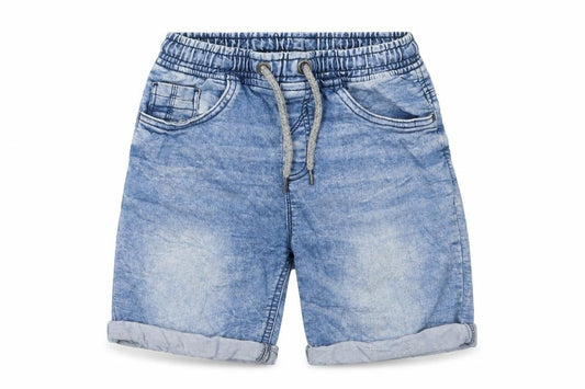 TU Boys Blue Cotton Bermuda Shorts Size 9 Years L7 in Regular Drawstring