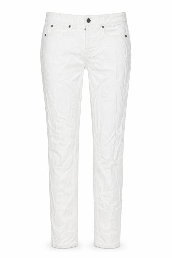 THE WHITE COMPANY Womens White Cotton Skinny Jeans Size 10 L31 in Regular Zip