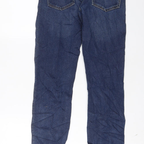 J.Lindeberg Mens Blue Cotton Straight Jeans Size 31 in L32 in Regular Zip