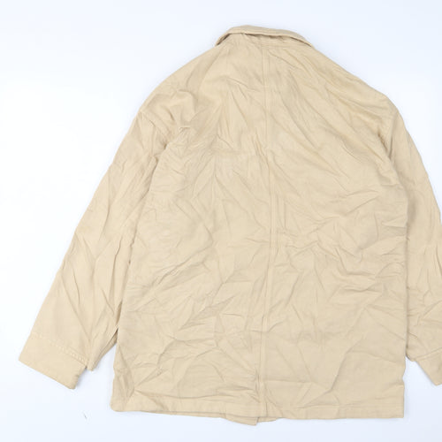 Monki Womens Beige Jacket Size S Button