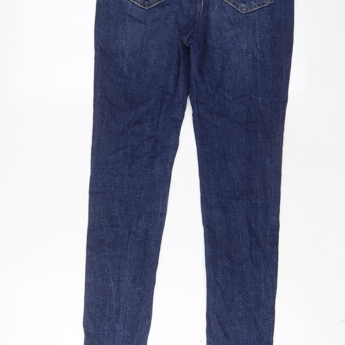 Queen Hearts Womens Blue Cotton Skinny Jeans Size M L29 in Regular Zip