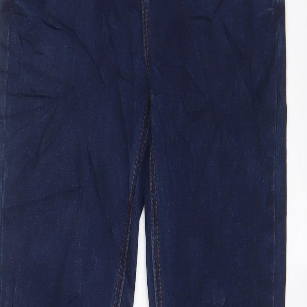 New Look Womens Blue Cotton Flared Jeans Size 8 L32 in Regular Zip