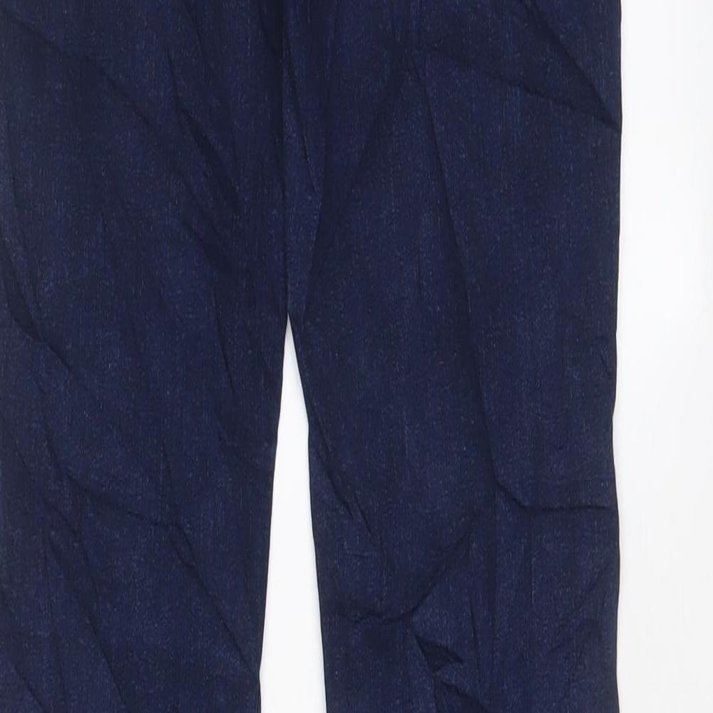 New Look Womens Blue Cotton Flared Jeans Size 8 L32 in Regular Zip