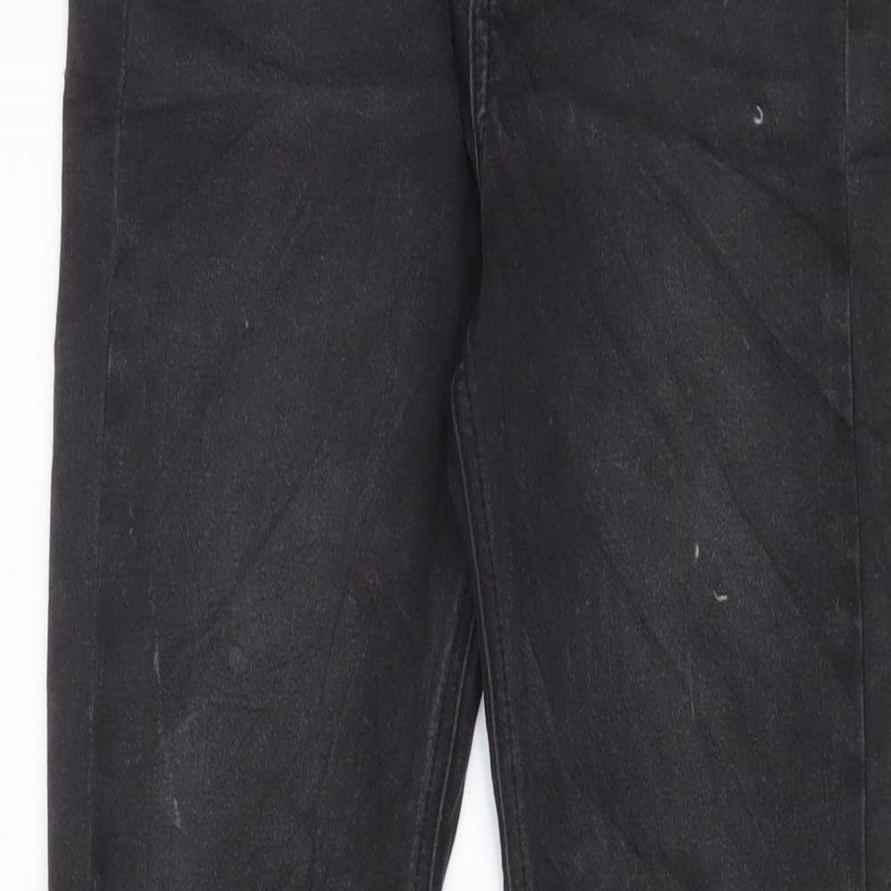 Superdry Womens Grey Cotton Skinny Jeans Size 28 in L30 in Regular Zip