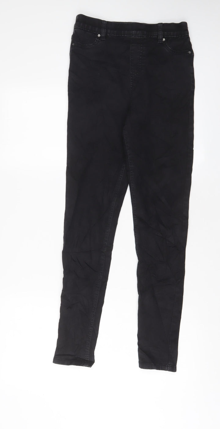 F&F Womens Grey Cotton Jegging Jeans Size 8 L28 in Regular