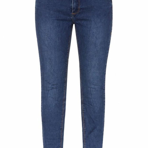 Mango Womens Blue Cotton Skinny Jeans Size 6 L29 in Regular Zip