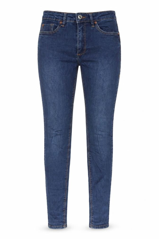 Mango Womens Blue Cotton Skinny Jeans Size 6 L29 in Regular Zip