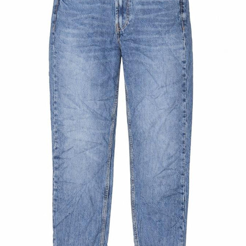 Zara Womens Blue Cotton Mom Jeans Size 8 L29 in Regular Zip