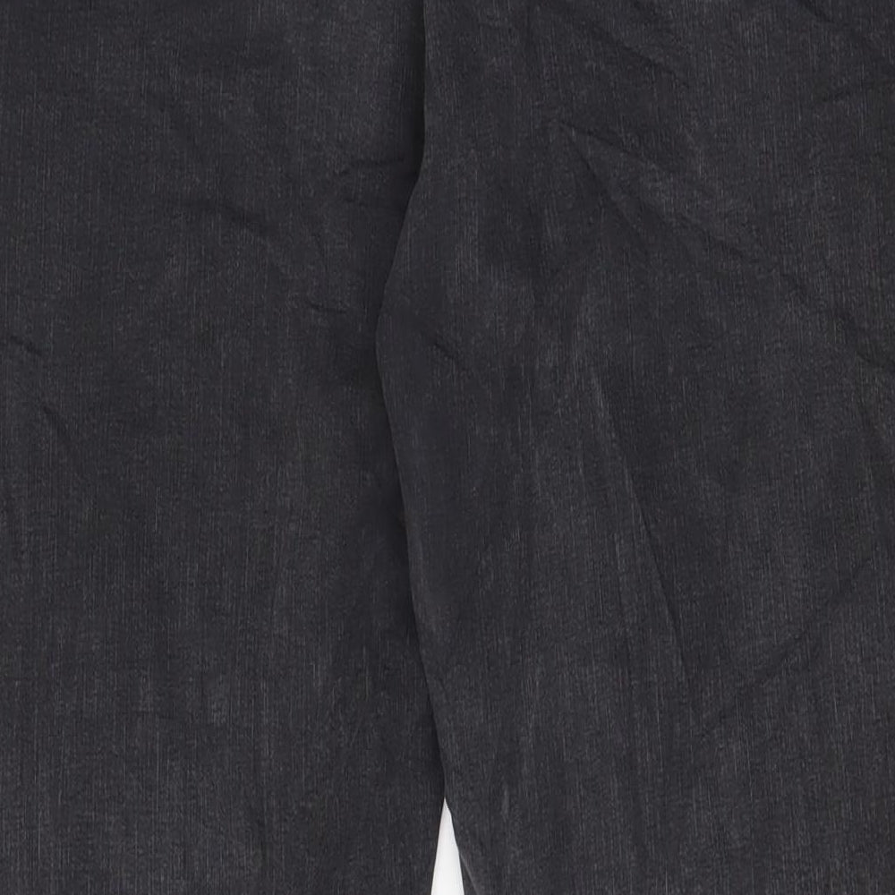 Marks and Spencer Womens Grey Cotton Straight Jeans Size 20 L31 in Regular Zip