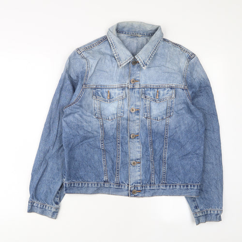 Marks and Spencer Womens Blue Jacket Size 14 Button