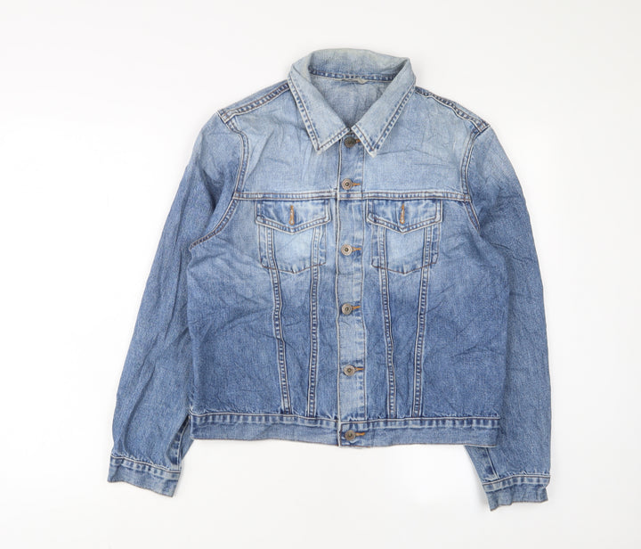 Marks and Spencer Womens Blue Jacket Size 14 Button