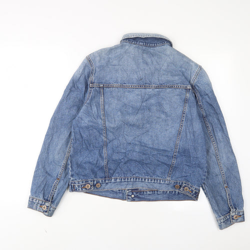 Marks and Spencer Womens Blue Jacket Size 14 Button