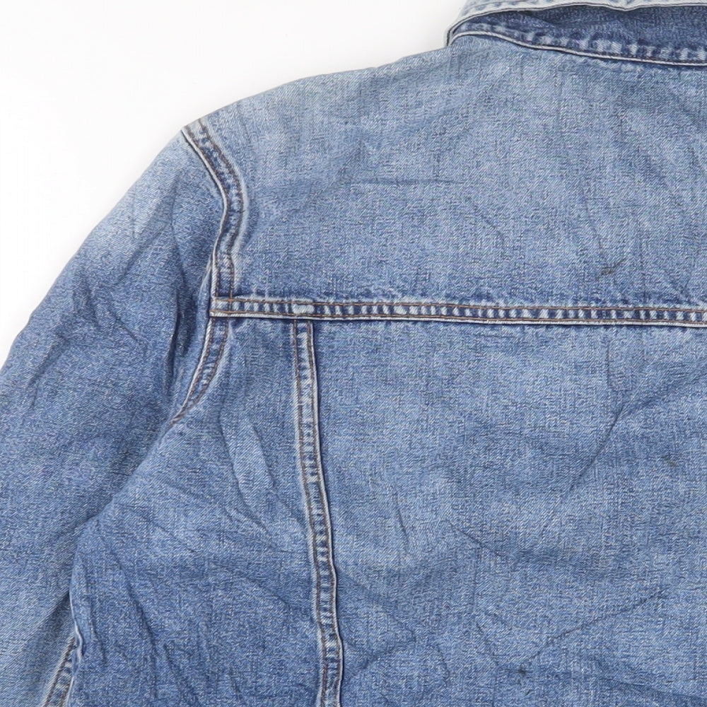 Marks and Spencer Womens Blue Jacket Size 14 Button