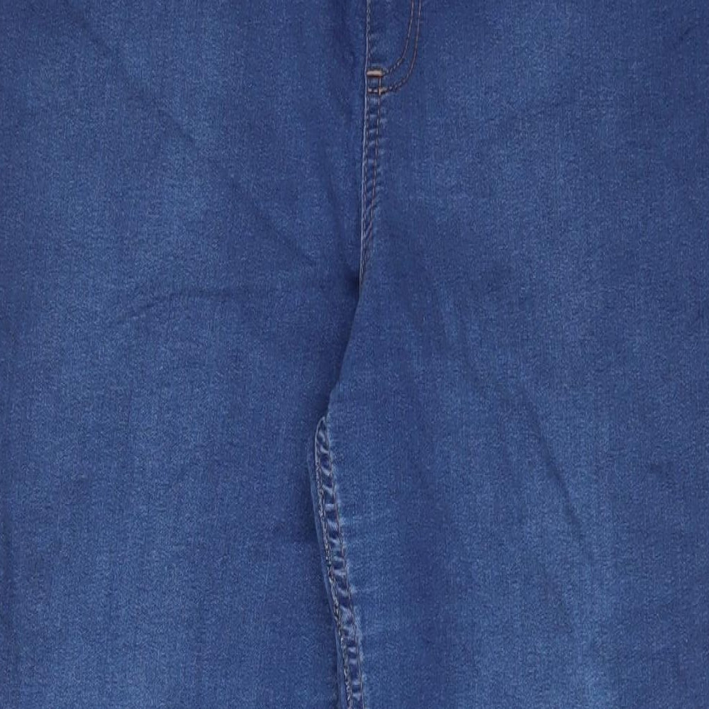 Marks and Spencer Womens Blue Cotton Jegging Jeans Size 18 L28 in Regular